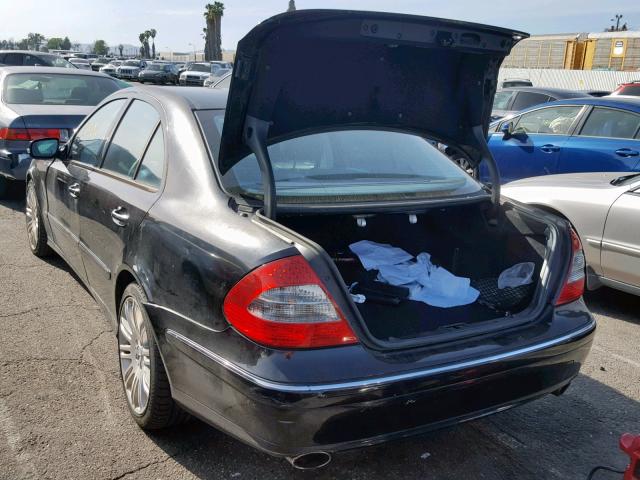 WDBUF56X57B040993 - 2007 MERCEDES-BENZ E 350 BLACK photo 3