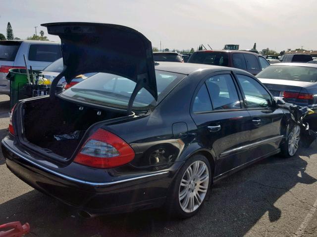 WDBUF56X57B040993 - 2007 MERCEDES-BENZ E 350 BLACK photo 4