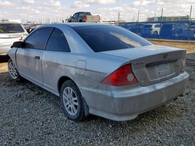 1HGEM21284L812187 - 2004 HONDA CIVIC DX SILVER photo 3