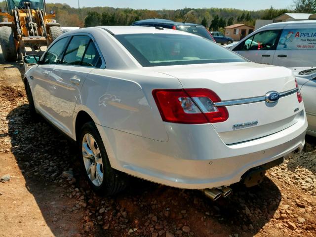 1FAHP2EW5CG142062 - 2012 FORD TAURUS SEL WHITE photo 3