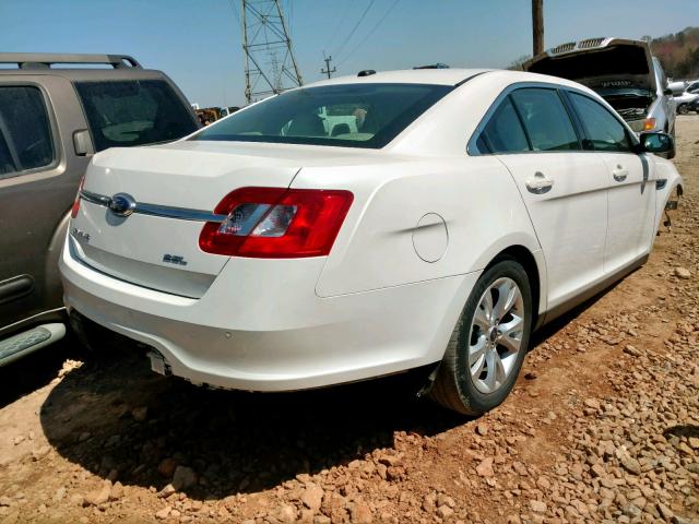 1FAHP2EW5CG142062 - 2012 FORD TAURUS SEL WHITE photo 4