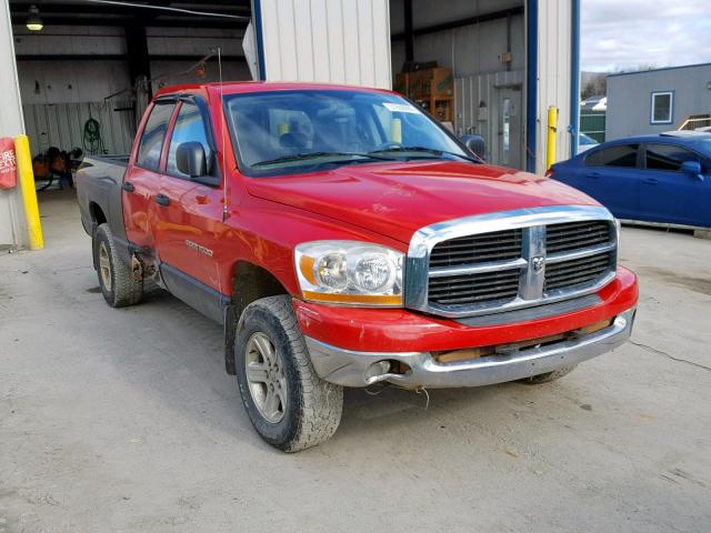 1D7HU18N66S553705 - 2006 DODGE RAM 1500 S RED photo 1