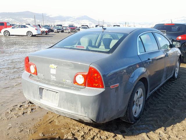 1G1ZF57508F284896 - 2008 CHEVROLET MALIBU HYB GRAY photo 4