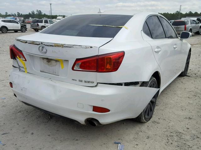 JTHCK262192030197 - 2009 LEXUS IS 250 WHITE photo 4