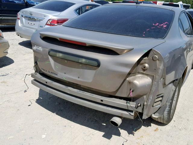 2G2WP552361151140 - 2006 PONTIAC GRAND PRIX BROWN photo 9