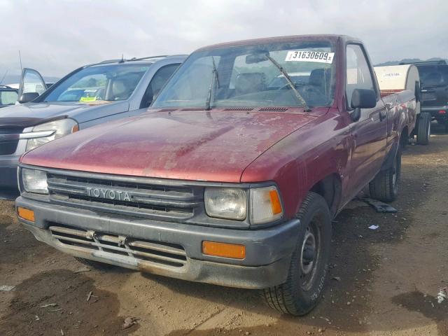 JT4RN81A2M0077912 - 1991 TOYOTA PICKUP 1/2 RED photo 2