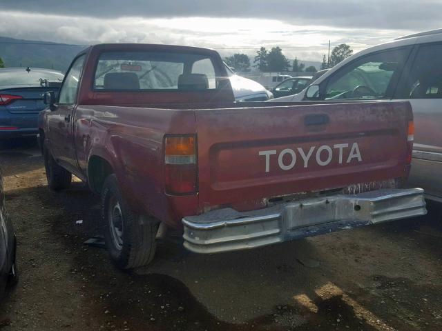 JT4RN81A2M0077912 - 1991 TOYOTA PICKUP 1/2 RED photo 3