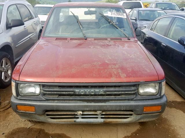 JT4RN81A2M0077912 - 1991 TOYOTA PICKUP 1/2 RED photo 9