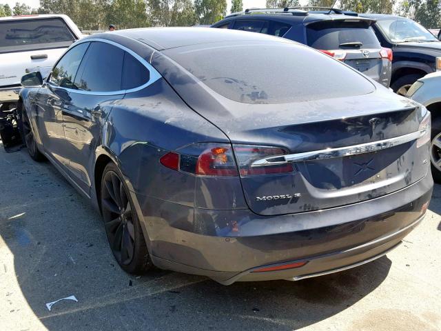 5YJSA1E23FF103669 - 2015 TESLA MODEL S GRAY photo 3