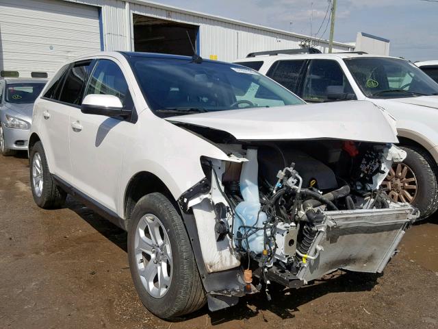 2FMDK3JC8EBA32718 - 2014 FORD EDGE SEL WHITE photo 1