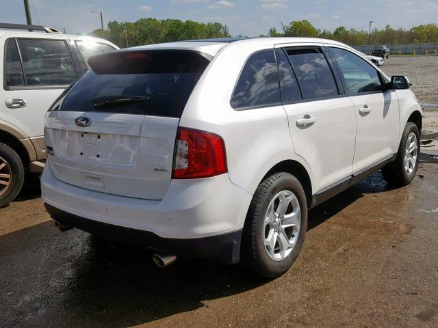 2FMDK3JC8EBA32718 - 2014 FORD EDGE SEL WHITE photo 4