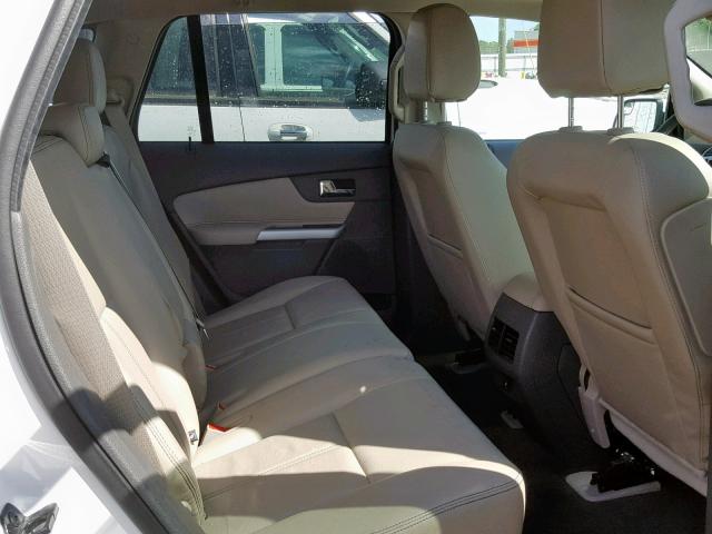 2FMDK3JC8EBA32718 - 2014 FORD EDGE SEL WHITE photo 6