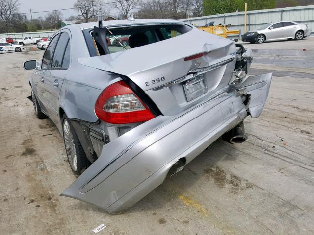 WDBUF56X67B114213 - 2007 MERCEDES-BENZ E 350 SILVER photo 3