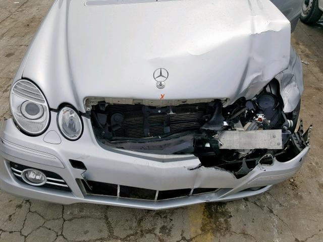 WDBUF56X67B114213 - 2007 MERCEDES-BENZ E 350 SILVER photo 7