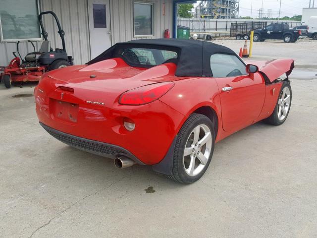 1G2MB33B16Y110936 - 2006 PONTIAC SOLSTICE RED photo 4