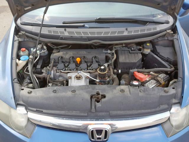 2HGFA16507H503745 - 2007 HONDA CIVIC LX BLUE photo 7