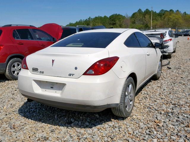 1G2ZH18N974142196 - 2007 PONTIAC G6 GT WHITE photo 4