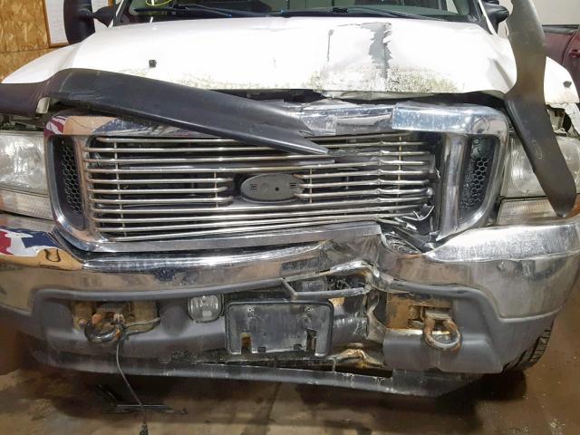 1FTSW31F32EC34392 - 2002 FORD F350 SRW S WHITE photo 9