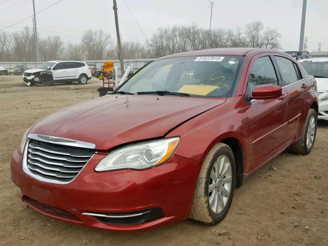 1C3CCBBB2CN207709 - 2012 CHRYSLER 200 TOURIN RED photo 2