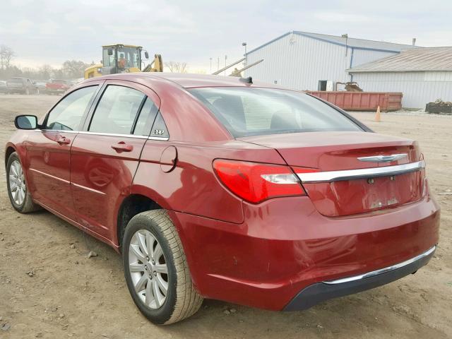 1C3CCBBB2CN207709 - 2012 CHRYSLER 200 TOURIN RED photo 3