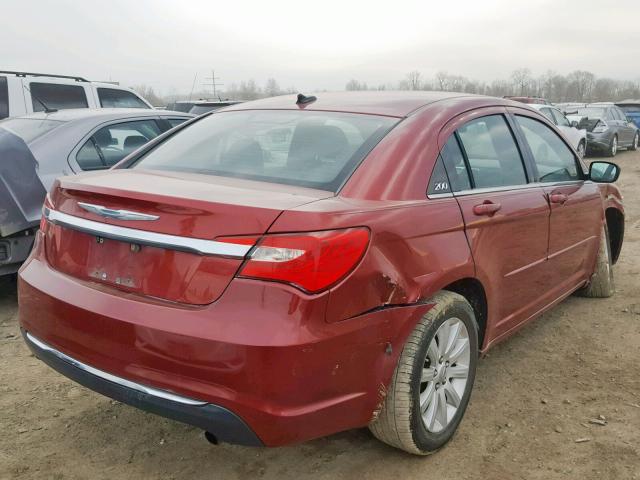 1C3CCBBB2CN207709 - 2012 CHRYSLER 200 TOURIN RED photo 4