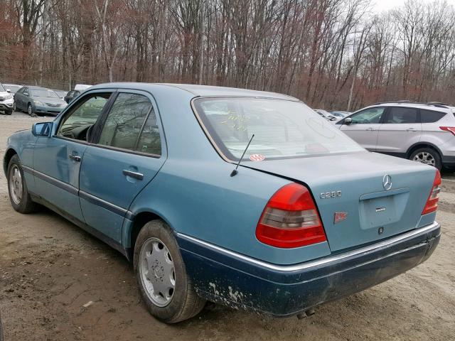 WDBHA28E4RF047889 - 1994 MERCEDES-BENZ C 280 BLUE photo 3