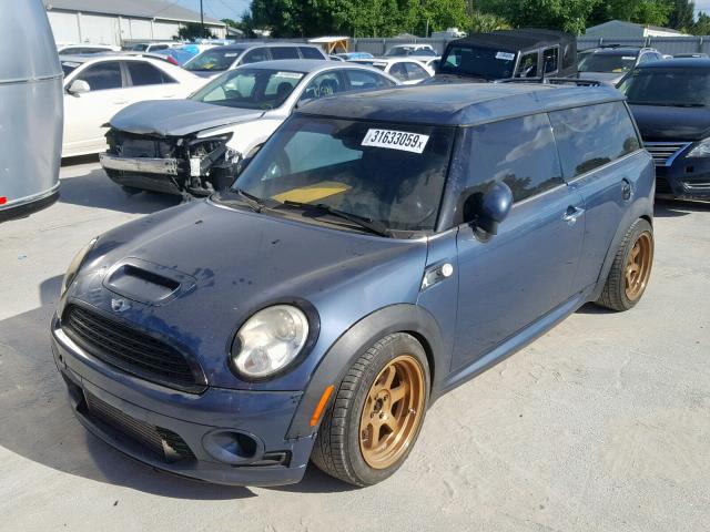 WMWMM33579TP74530 - 2009 MINI COOPER S C BLUE photo 2