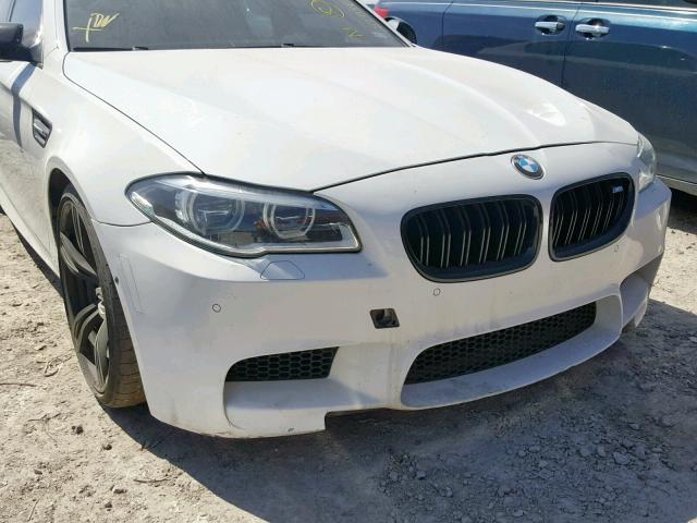 WBSFV9C54ED594155 - 2014 BMW M5 WHITE photo 9