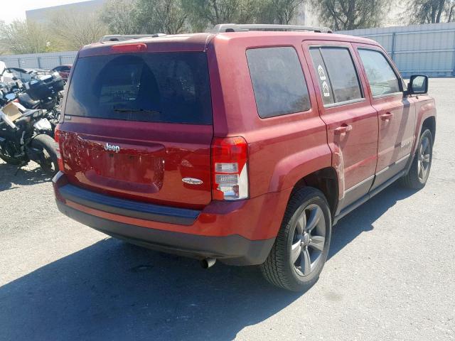 1C4NJPFA9ED679391 - 2014 JEEP PATRIOT LA RED photo 4