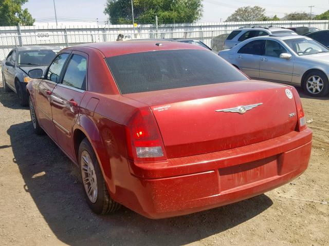 2C3KA43R27H625808 - 2007 CHRYSLER 300 BURGUNDY photo 3