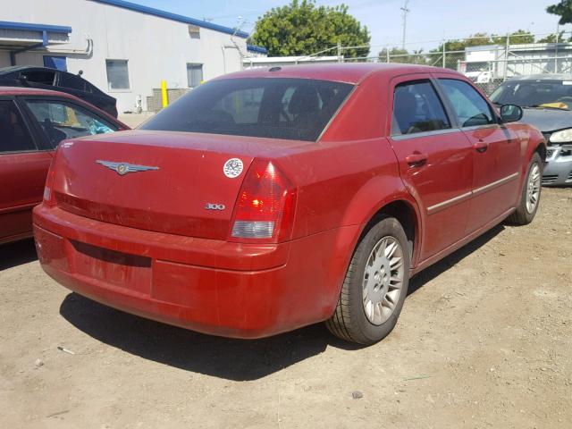 2C3KA43R27H625808 - 2007 CHRYSLER 300 BURGUNDY photo 4