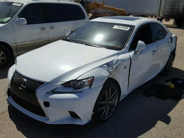 JTHBE1D22E5010629 - 2014 LEXUS IS 350 WHITE photo 2