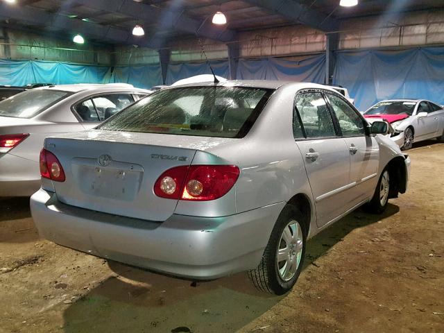 1NXBR32E98Z982295 - 2008 TOYOTA COROLLA CE SILVER photo 4