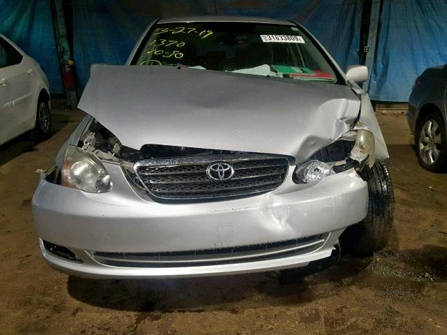 1NXBR32E98Z982295 - 2008 TOYOTA COROLLA CE SILVER photo 9