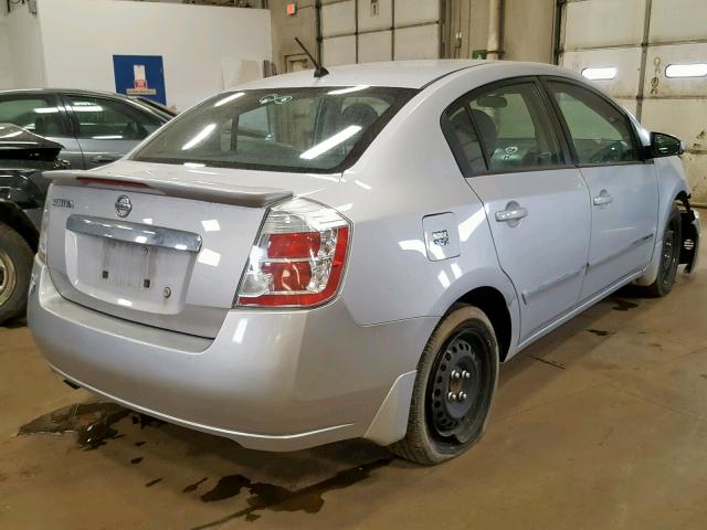 3N1AB6AP4CL697695 - 2012 NISSAN SENTRA 2.0 SILVER photo 4