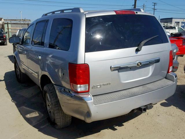 1A8HX58NX7F568705 - 2007 CHRYSLER ASPEN LIMI SILVER photo 3