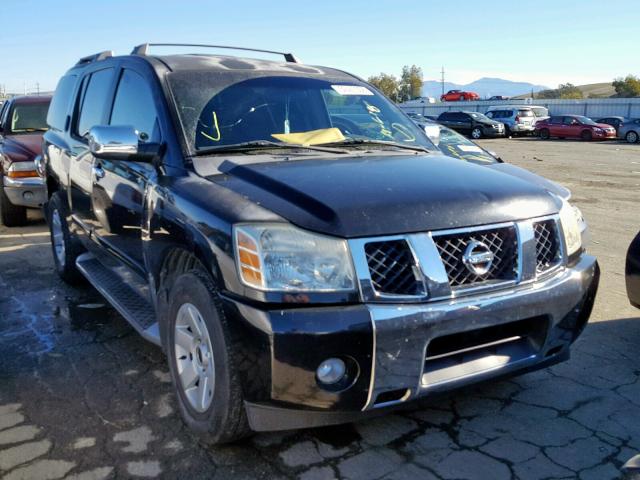 5N1AA08A44N709856 - 2004 NISSAN ARMADA SE BLACK photo 1