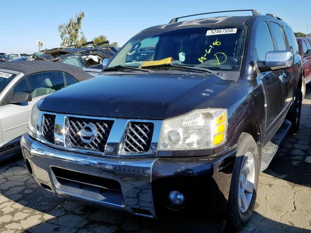 5N1AA08A44N709856 - 2004 NISSAN ARMADA SE BLACK photo 2