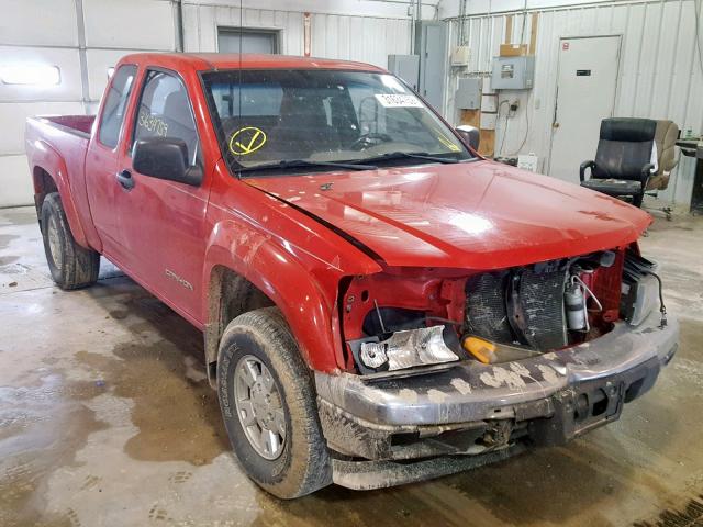 1GTDS198558158238 - 2005 GMC CANYON RED photo 1