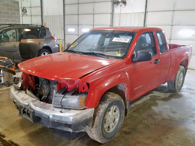 1GTDS198558158238 - 2005 GMC CANYON RED photo 2