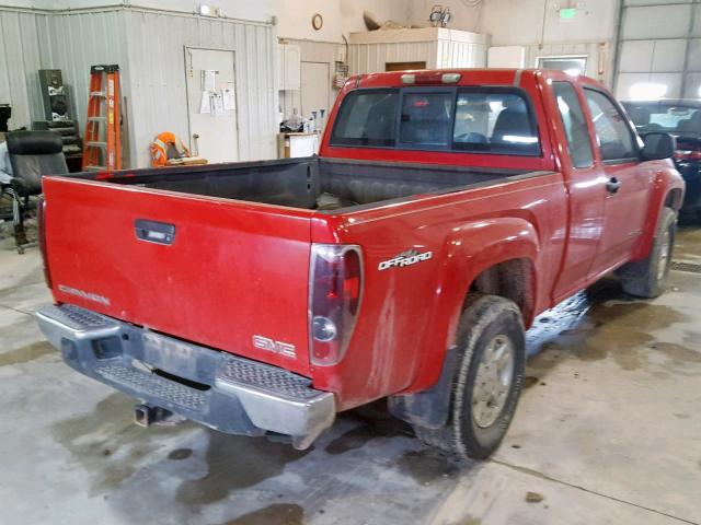 1GTDS198558158238 - 2005 GMC CANYON RED photo 4