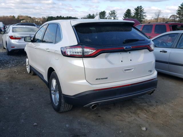 2FMPK4J81GBB02903 - 2016 FORD EDGE SEL WHITE photo 3