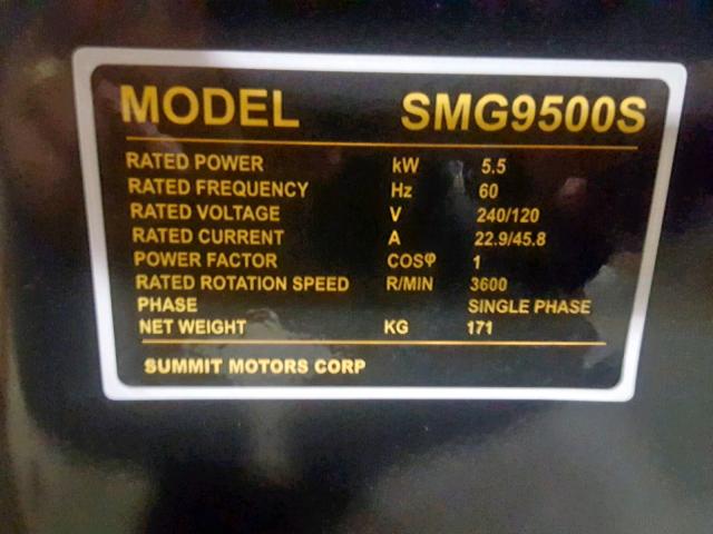 D180300430 - 2018 OTHER SMG9500S YELLOW photo 10
