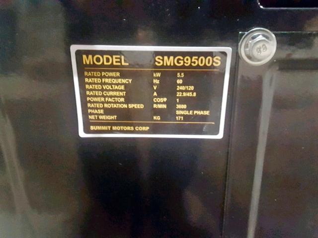 D180300410 - 2018 OTHER SMG9500S YELLOW photo 10