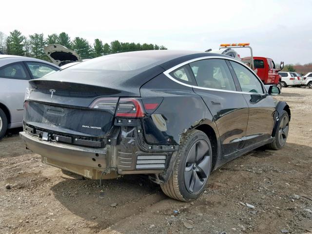 5YJ3E1EB2JF127687 - 2018 TESLA MODEL 3 BLACK photo 4