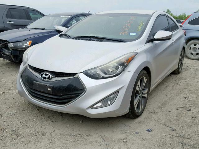 KMHDH6AH3EU027836 - 2014 HYUNDAI ELANTRA CO SILVER photo 2