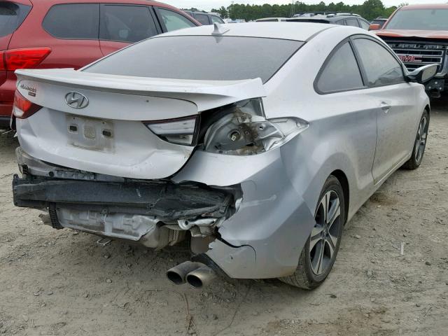 KMHDH6AH3EU027836 - 2014 HYUNDAI ELANTRA CO SILVER photo 4