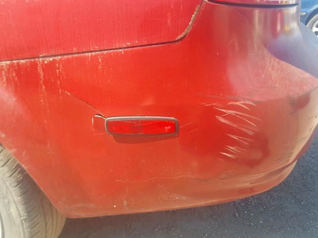 KL1TD52605B306120 - 2005 CHEVROLET AVEO BASE Қызыл фото 10