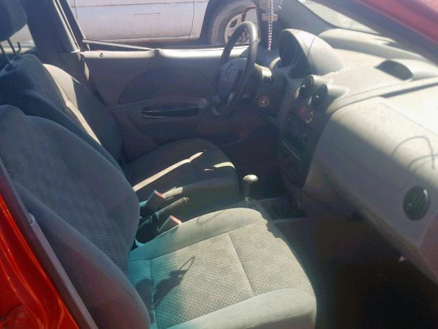 KL1TD52605B306120 - 2005 CHEVROLET AVEO BASE Қызыл фото 5