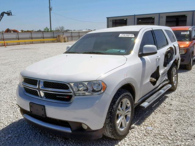 1C4RDHAG8DC667232 - 2013 DODGE DURANGO SX WHITE photo 2